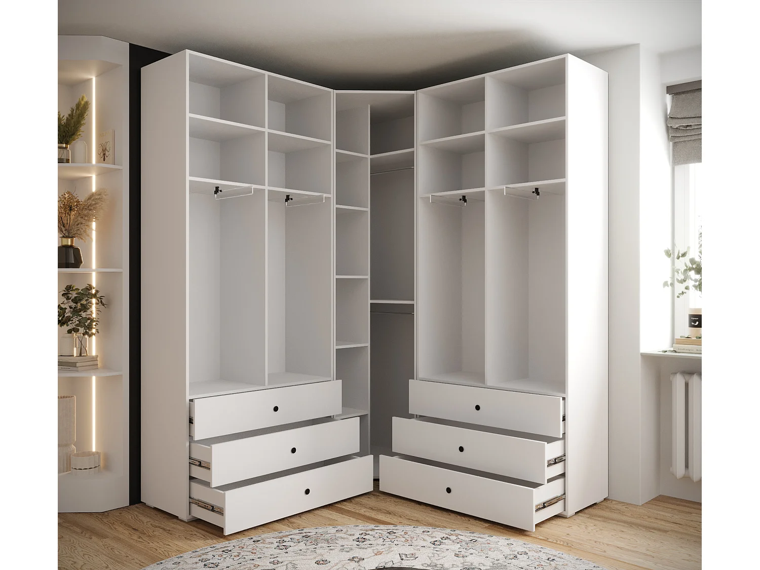 Armadio con ante battenti Inova 4 set 7