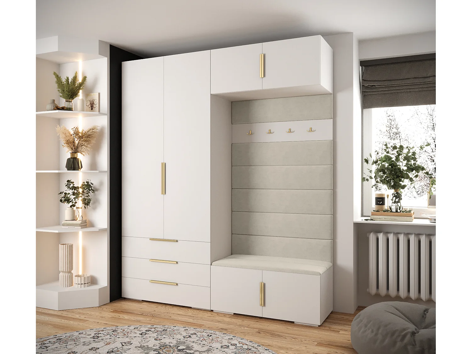 Armoire à portes battantes Inova 1 ensemble 12