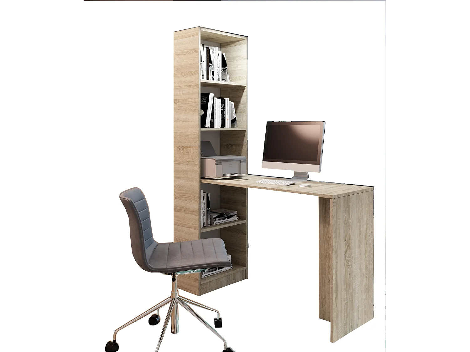 Bureau B-1 chêne Sonoma