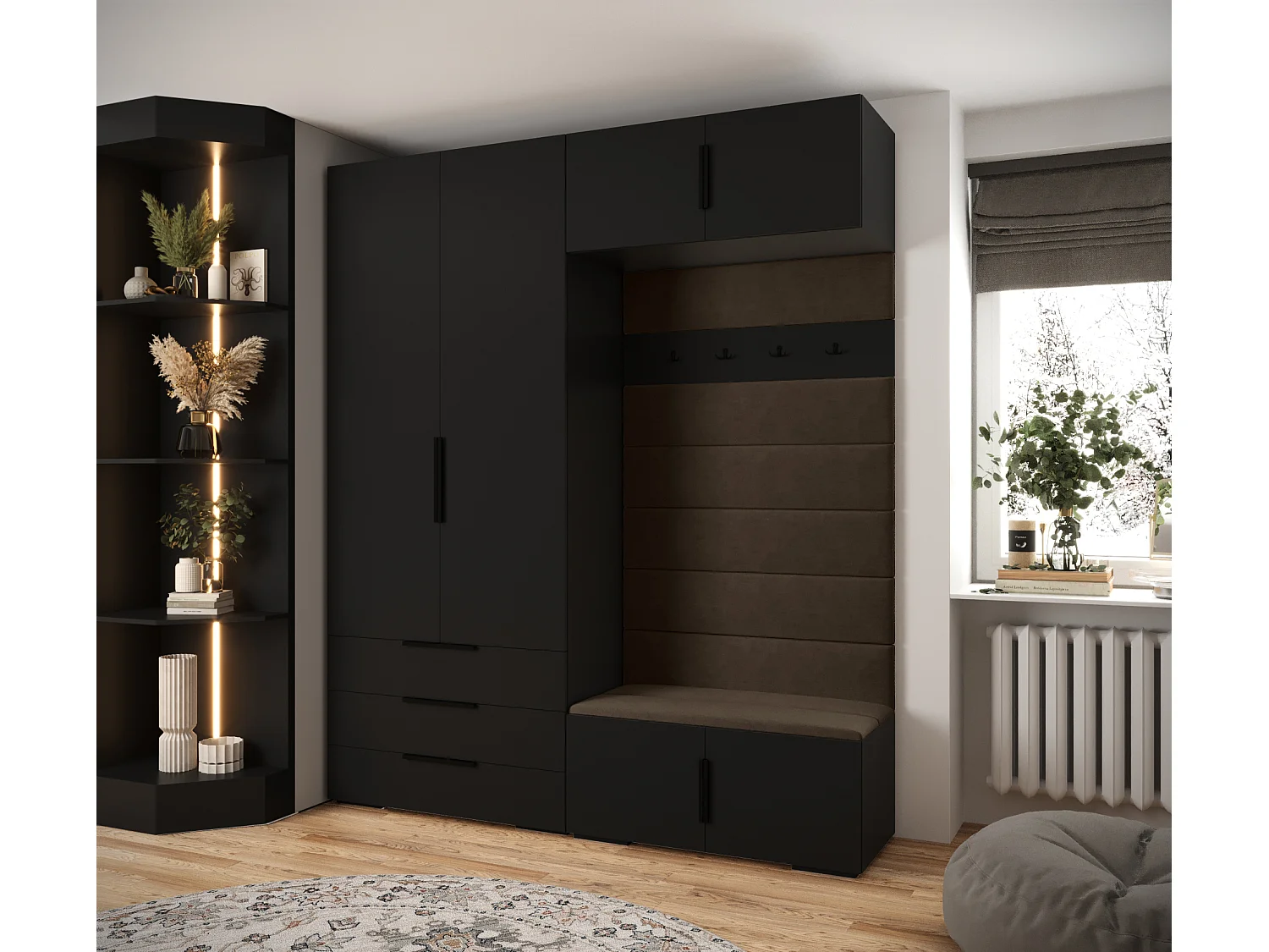 Armoire à portes battantes Inova 1 ensemble 12