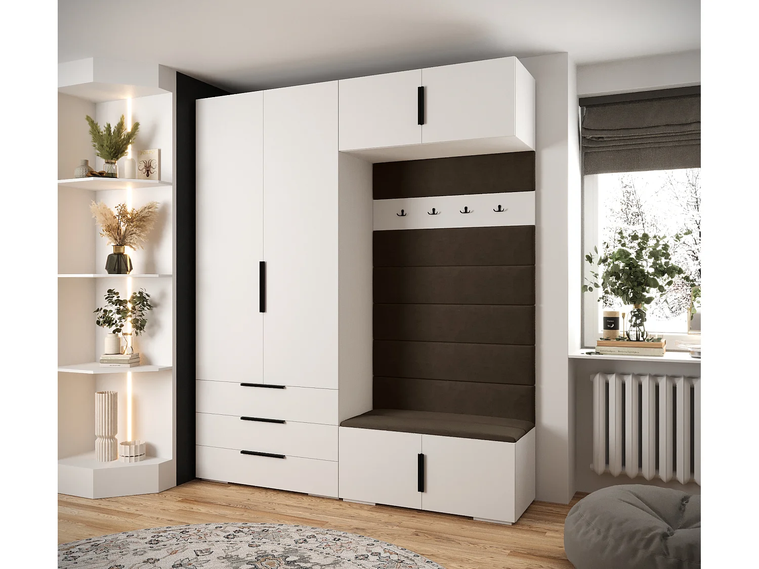 Armoire à portes battantes Inova 1 ensemble 12