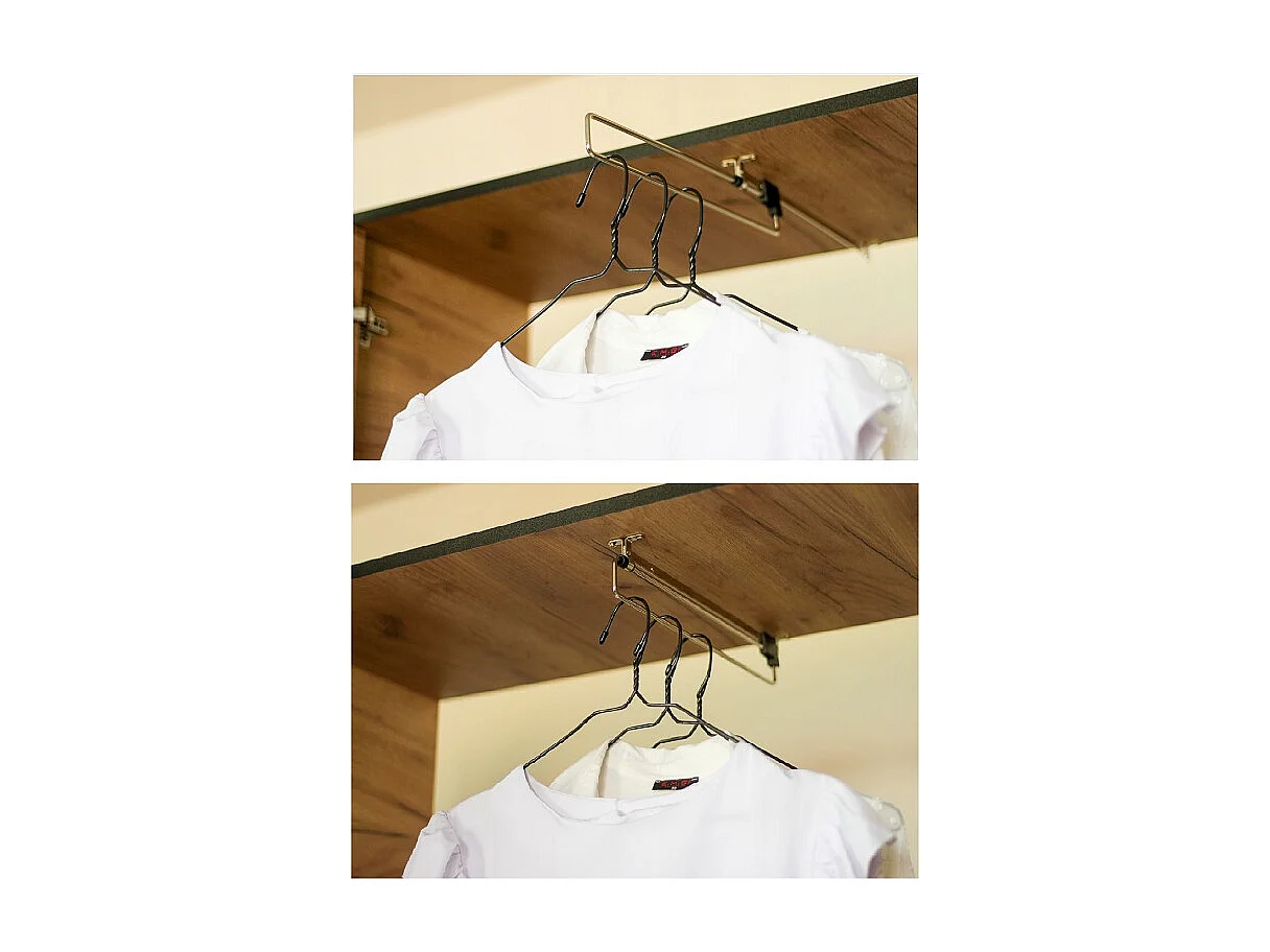 Vestiaire avec surélément EDEN 2D blanc + noir motif 4