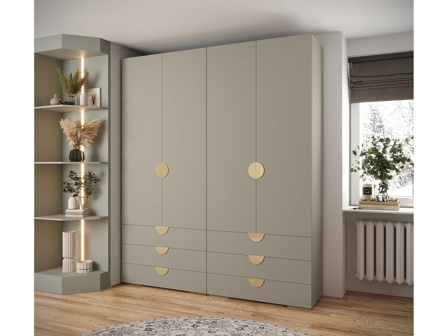 Armadio con ante battenti Inova 4 set 16