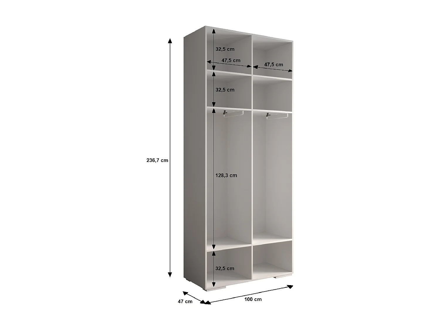Armoire à portes battantes Inova 1 ensemble 3