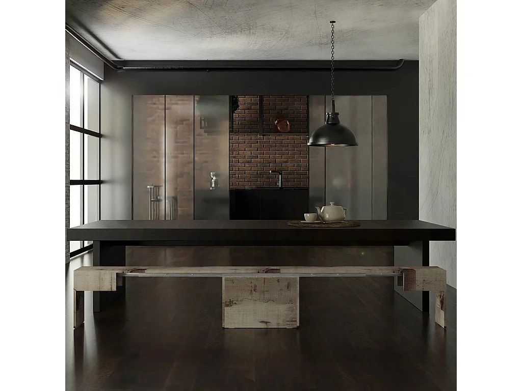 Sitzbank/Sitzfläche bis zu 3 Meter ausziehbar mit integriertem Verlängerungsfach 65 x 25 x 45 cm