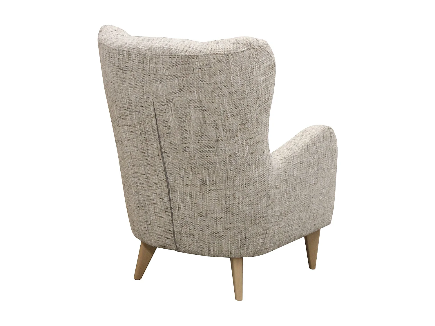 Élégant fauteuil de détente avec assise et dossier profilés.