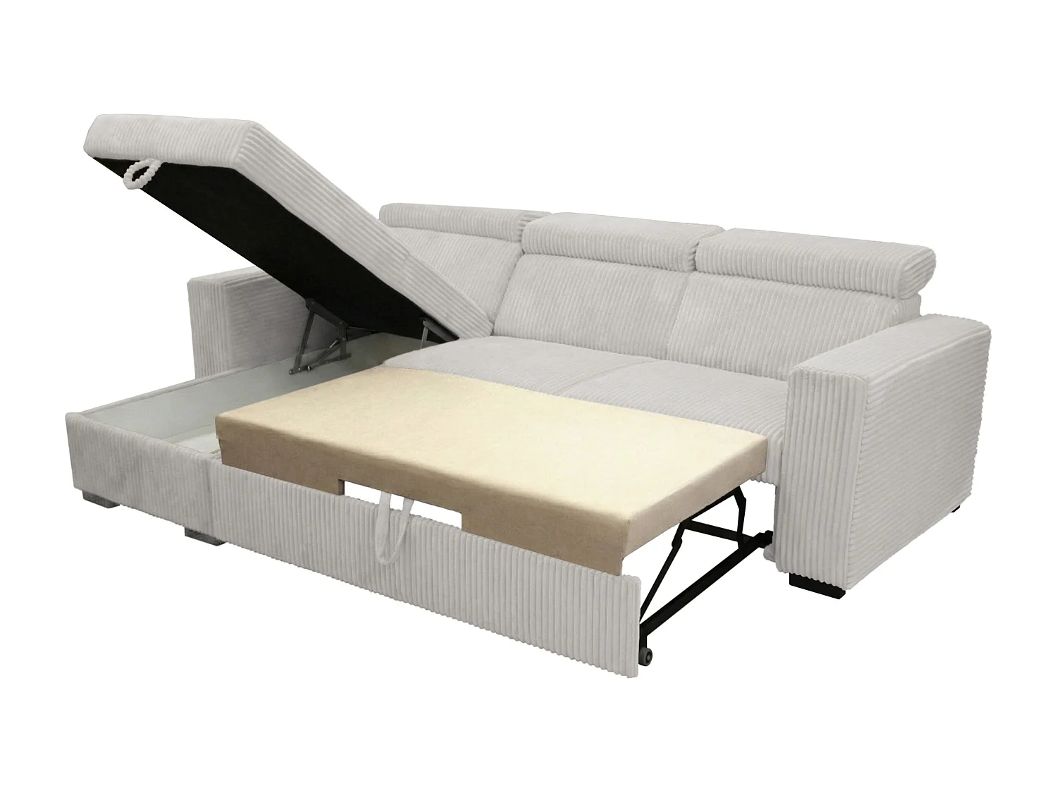 Canapé d’angle moderne et confortable Nicole – pratique et élégant