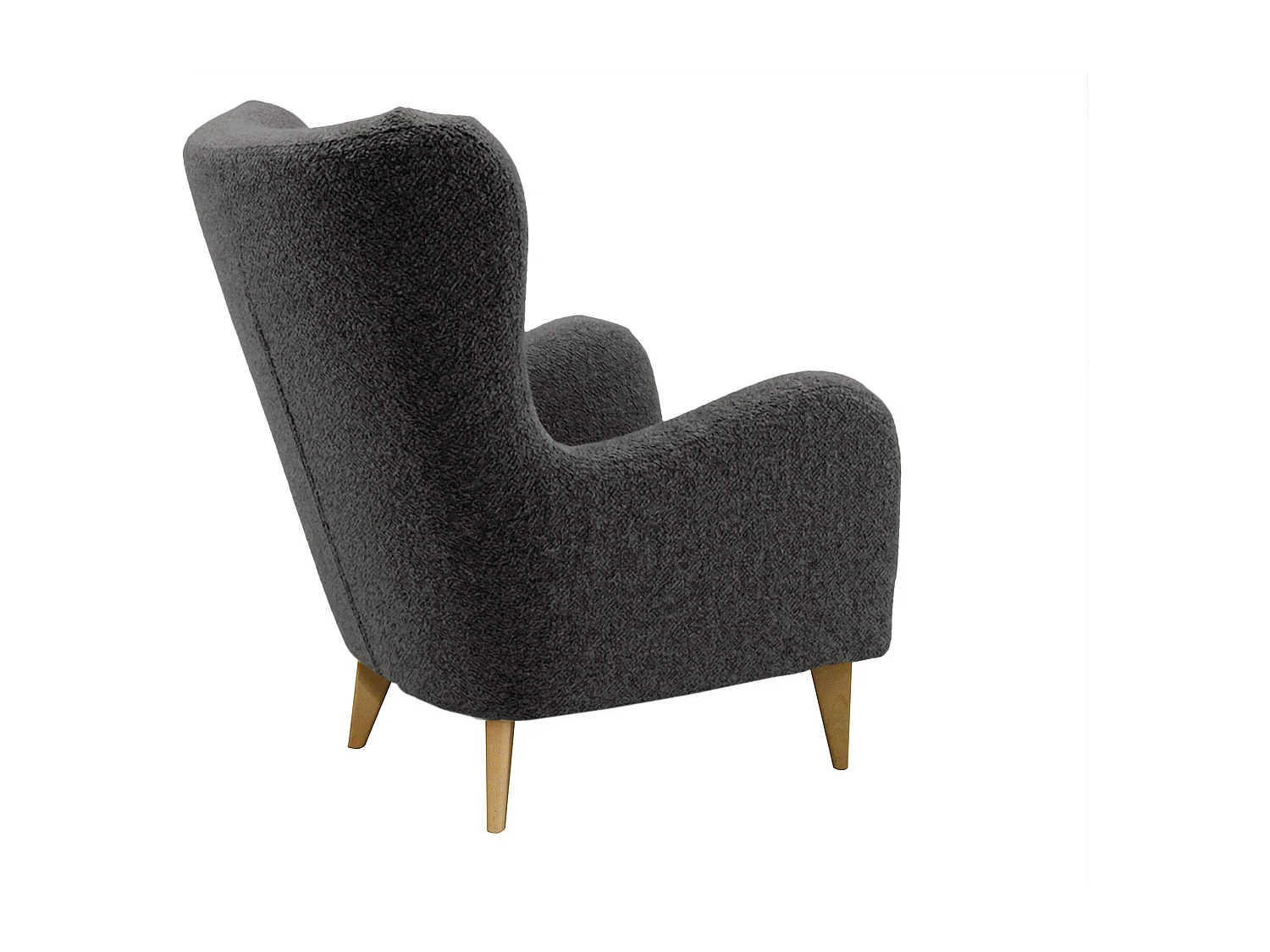 Élégant fauteuil Roland de détente avec assise et dossier profilés.