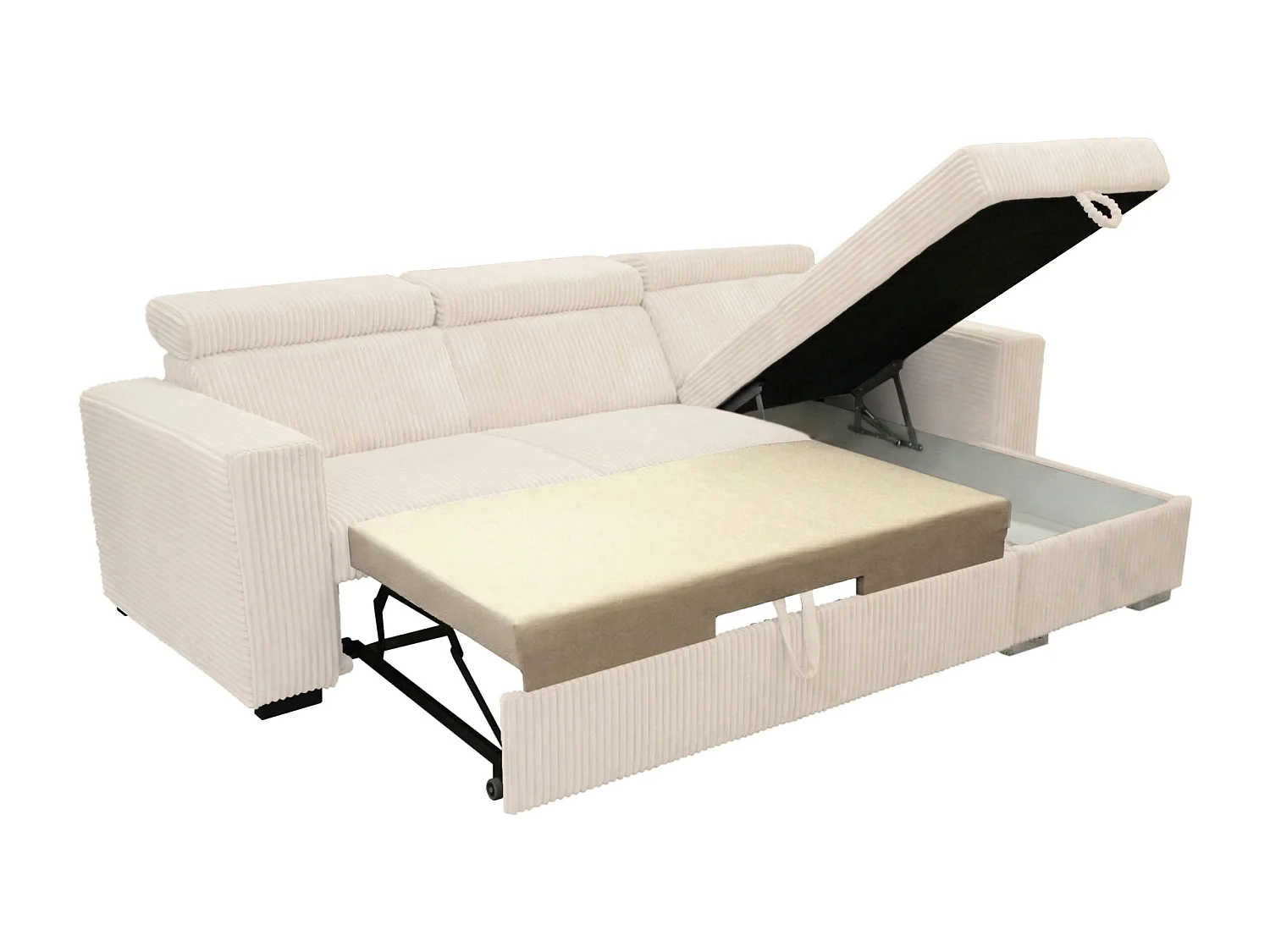 Canapé d’angle moderne et confortable Nicole – pratique et élégant