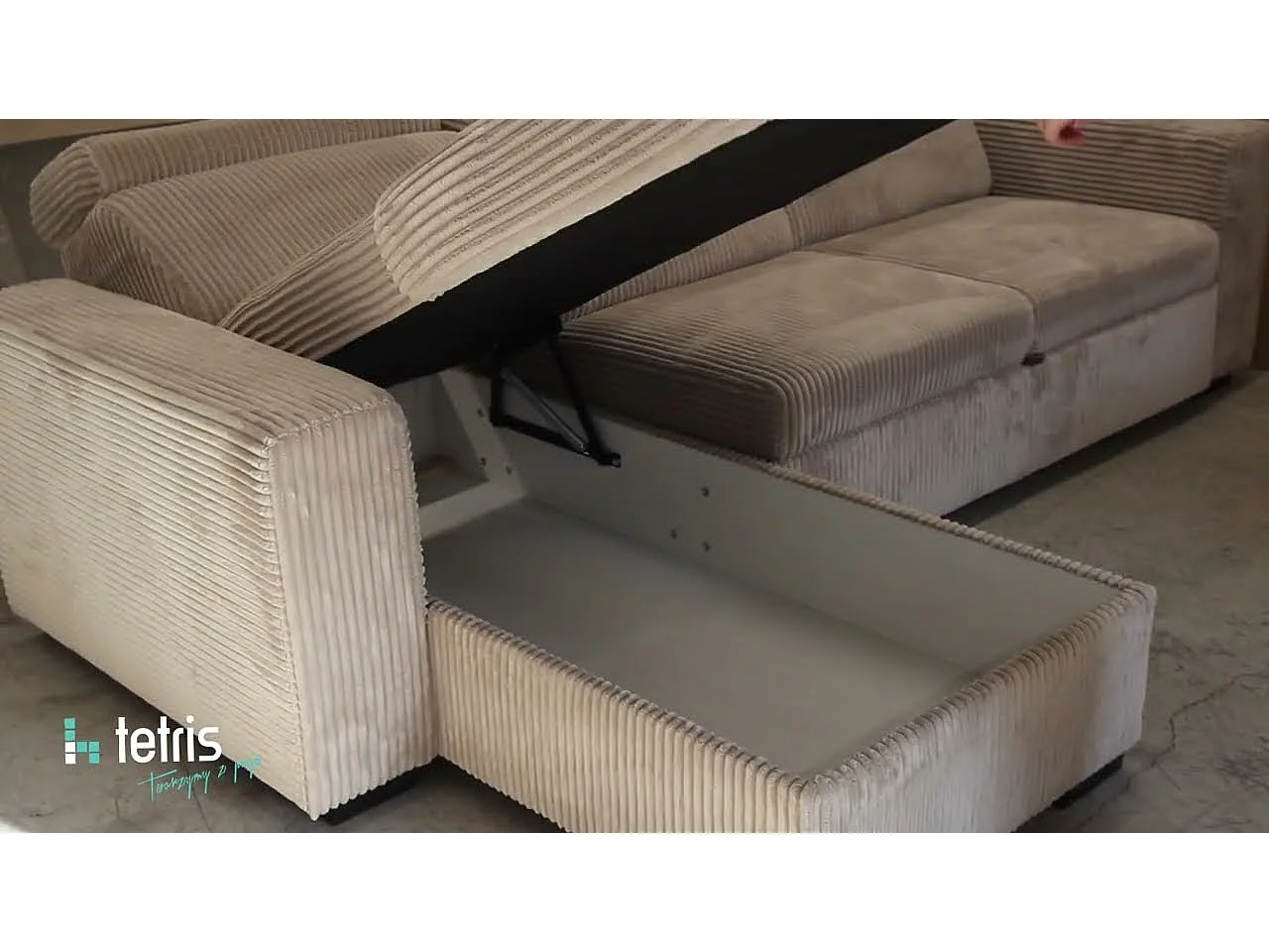 Canapé d’angle moderne et confortable Nicole – pratique et élégant