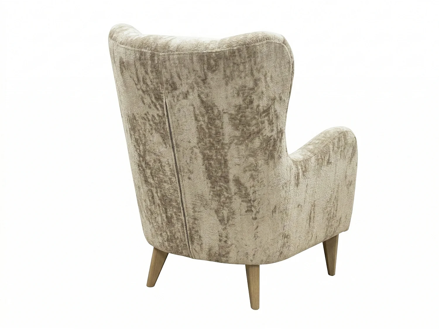 Élégant fauteuil de détente avec assise et dossier profilés.