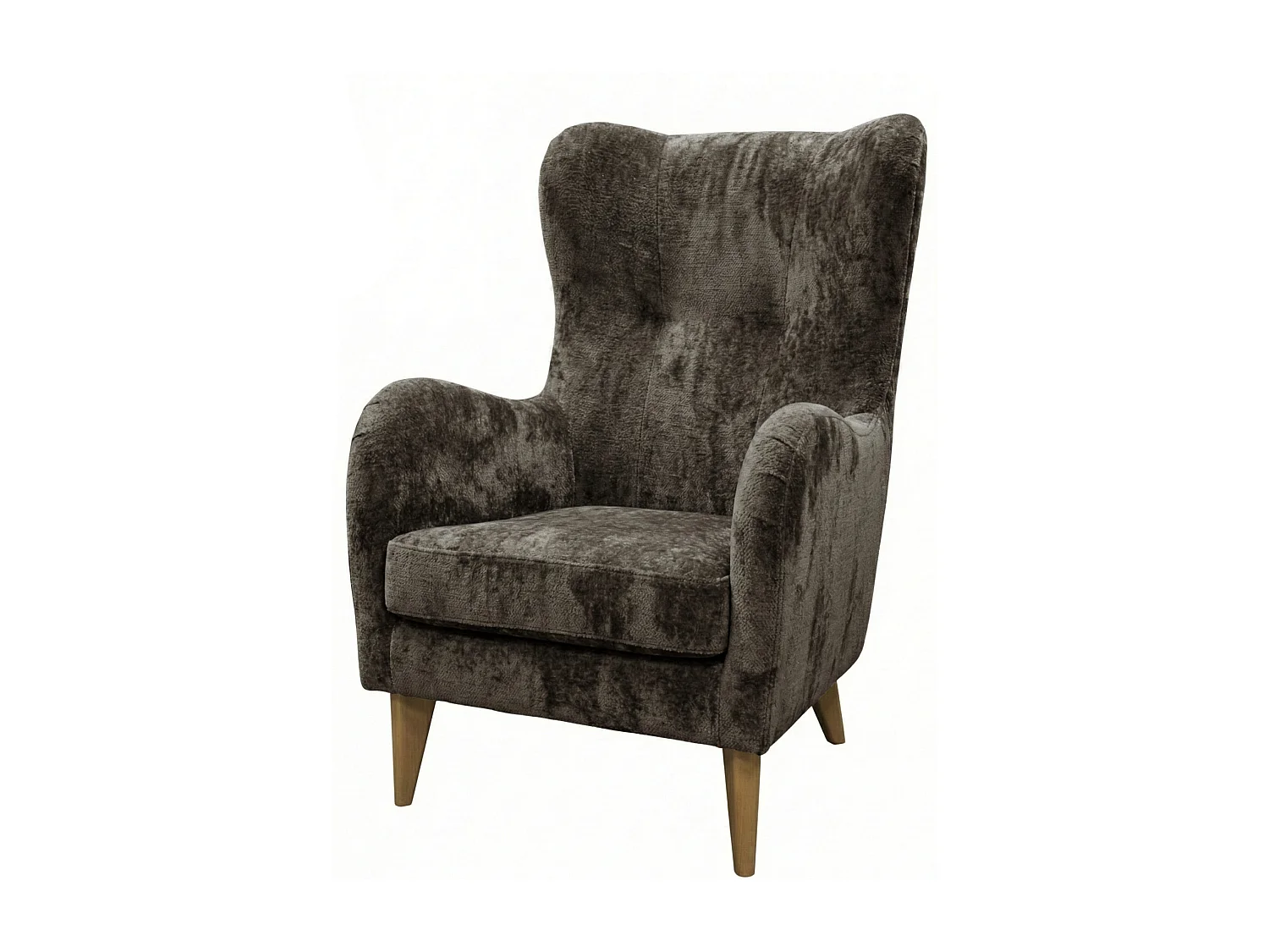 Élégant fauteuil de détente avec assise et dossier profilés.