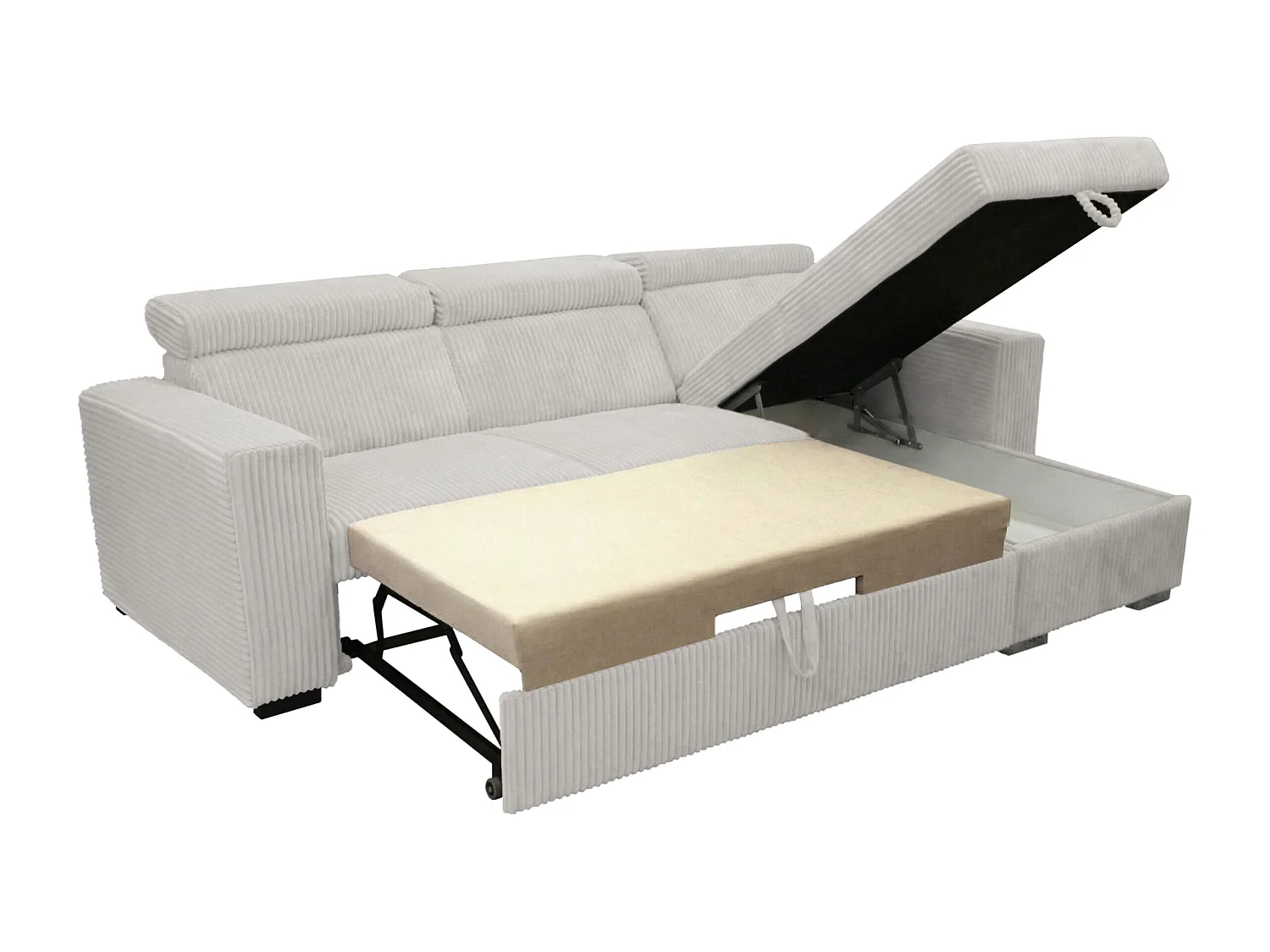 Canapé d’angle moderne et confortable Nicole – pratique et élégant