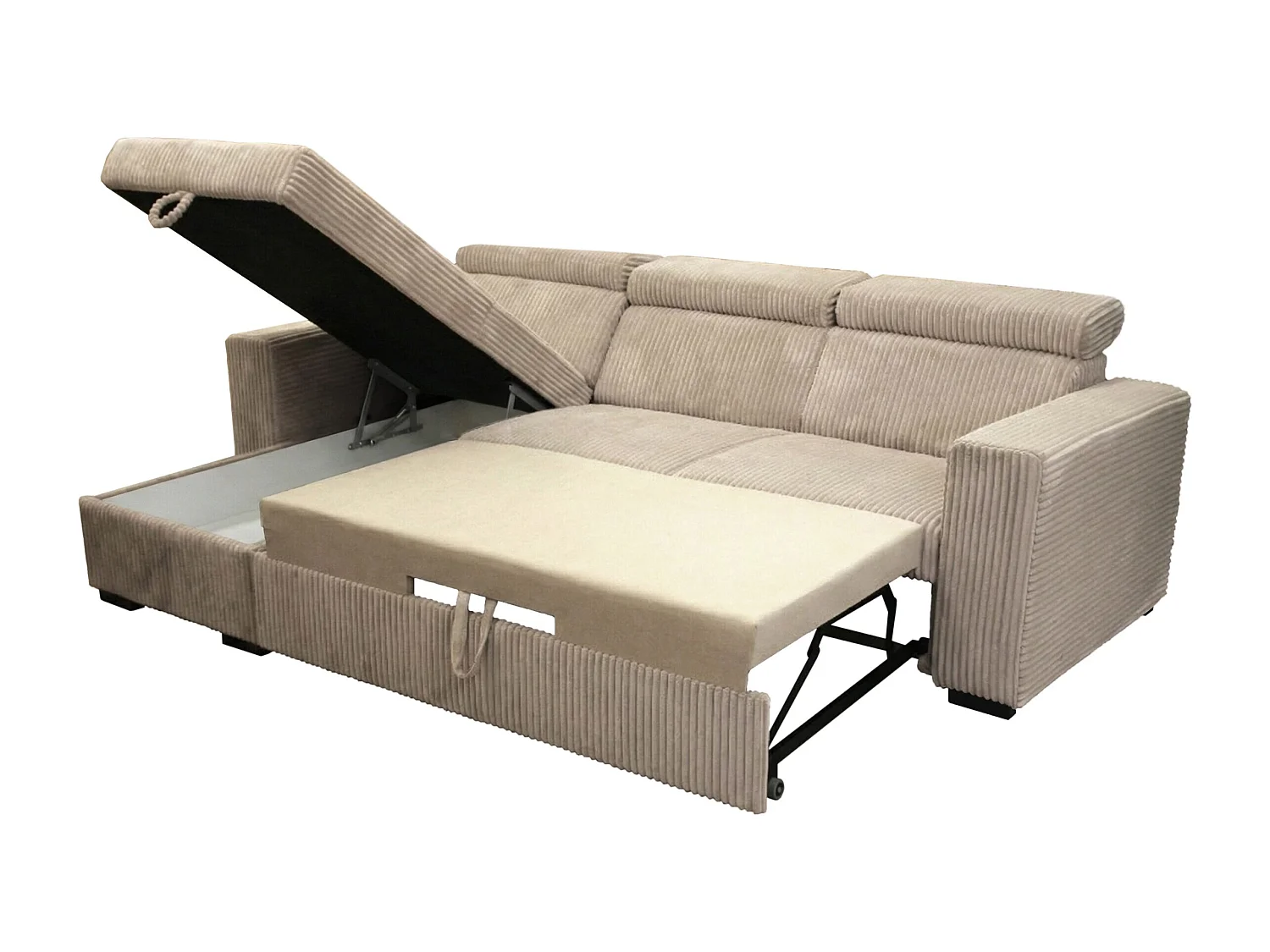 Canapé d’angle moderne et confortable Nicole – pratique et élégant