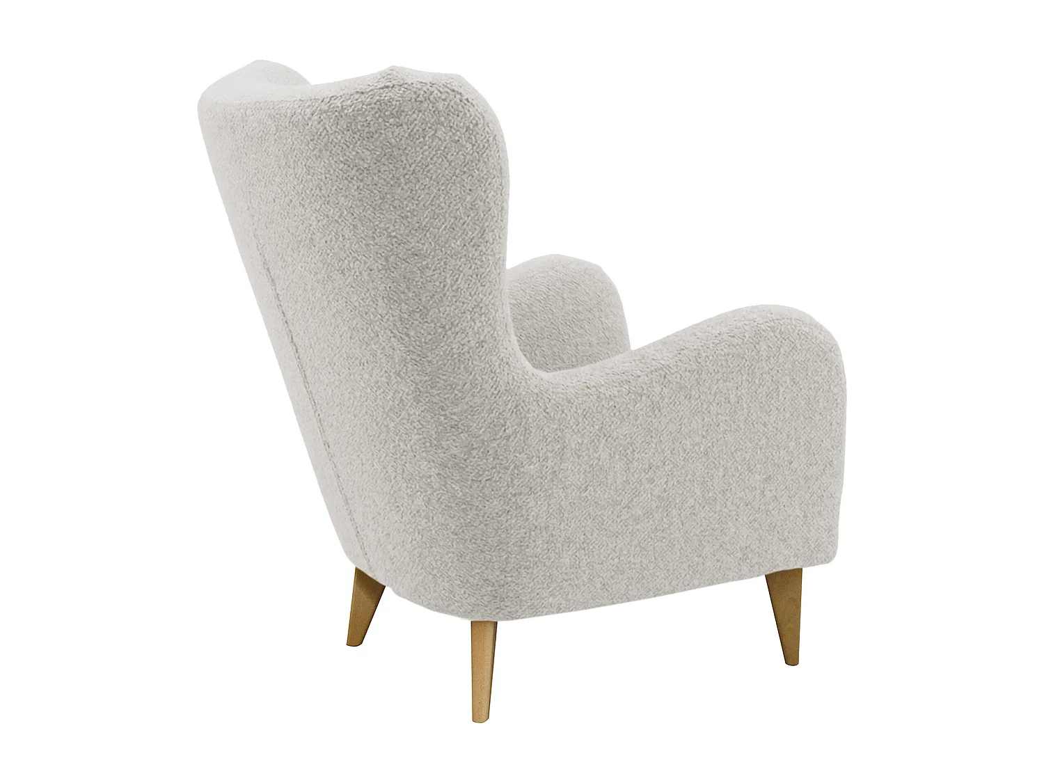 Élégant fauteuil Roland de détente avec assise et dossier profilés.