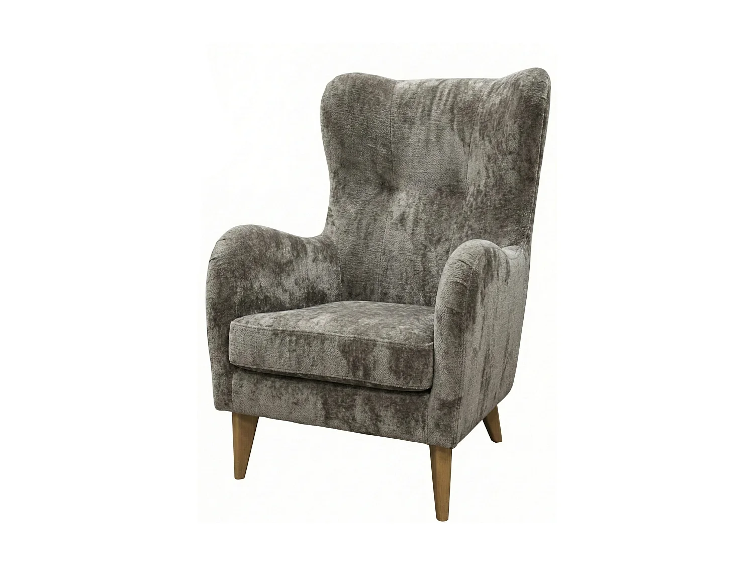 Élégant fauteuil de détente avec assise et dossier profilés.