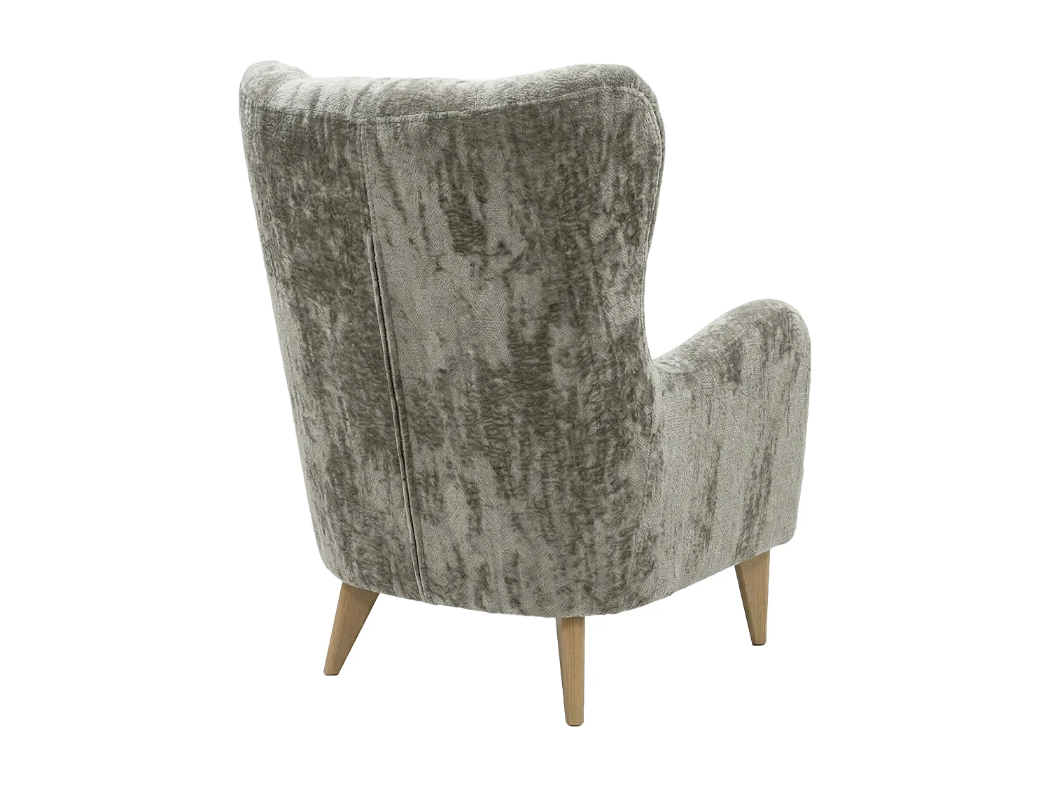 Élégant fauteuil de détente avec assise et dossier profilés.