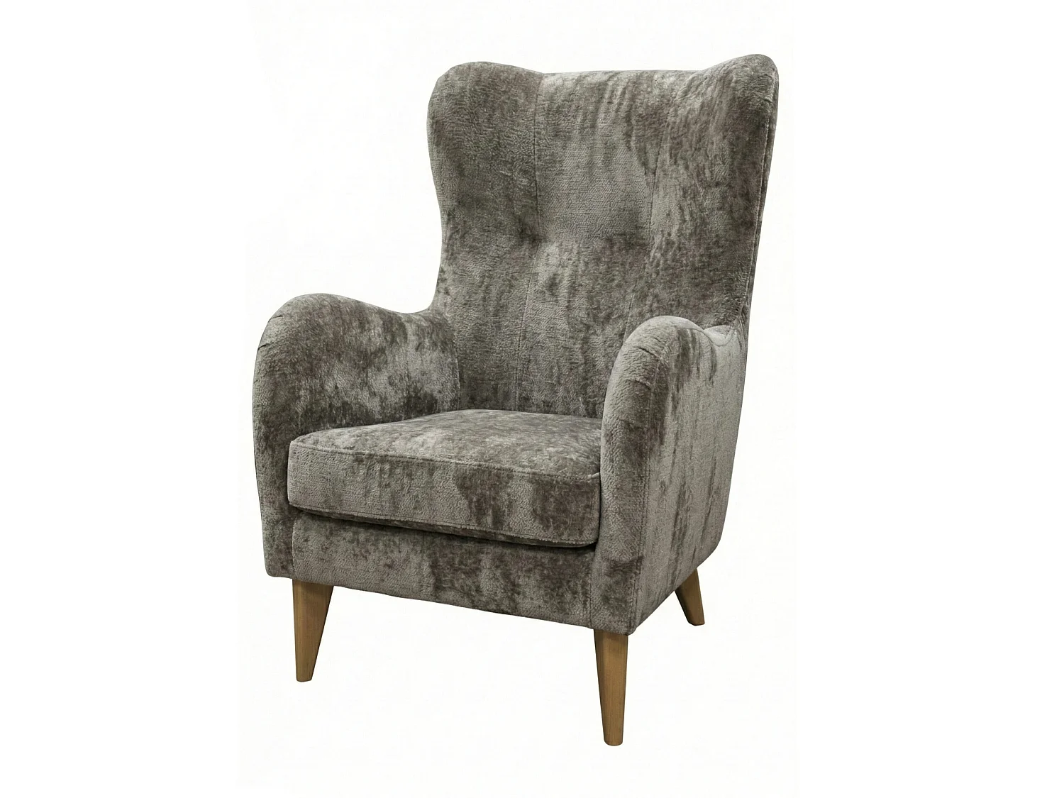 Élégant fauteuil Roland de détente avec assise et dossier profilés.