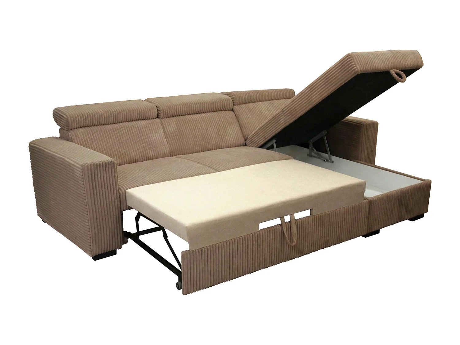 Canapé d’angle moderne et confortable Nicole – pratique et élégant