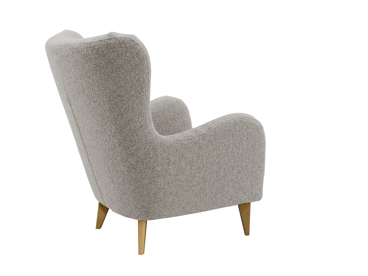 Élégant fauteuil Roland de détente avec assise et dossier profilés.