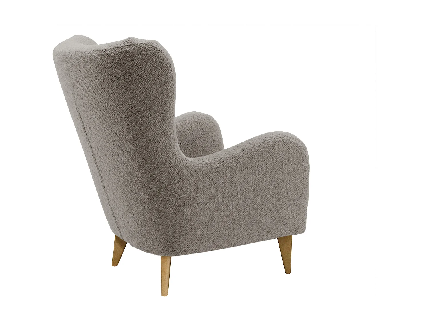 Élégant fauteuil Roland de détente avec assise et dossier profilés.