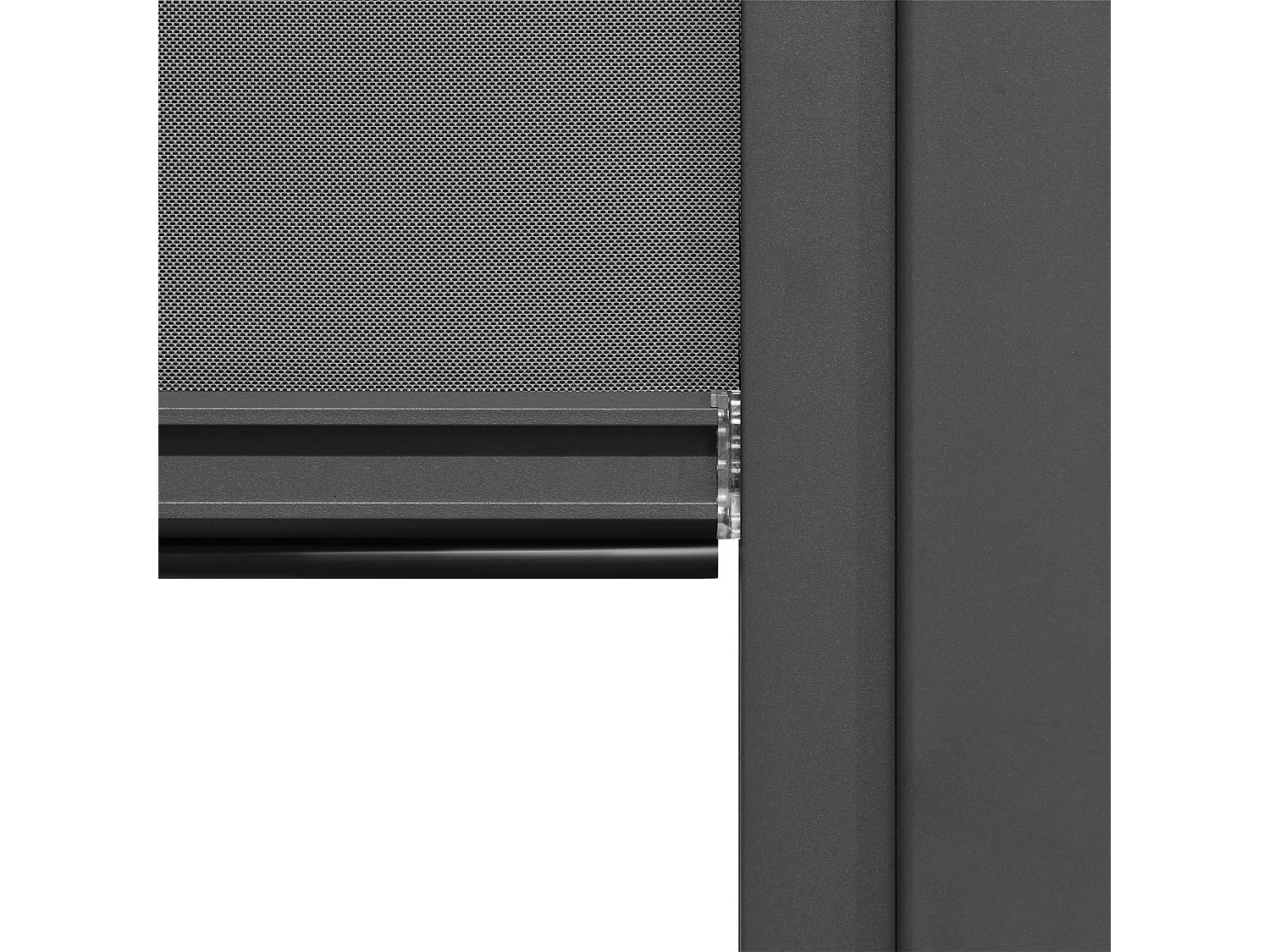 Pergola bioclimatica 3x4m in alluminio addossata + tenda 4m ,