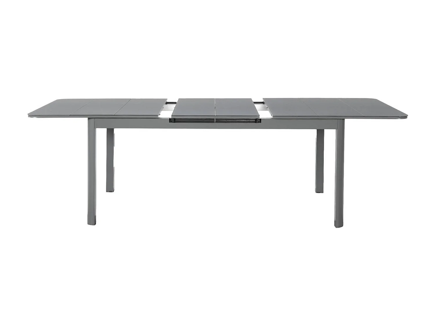 Set mesa de jardín extensible de aluminio de 8 a 10  sillas antracita