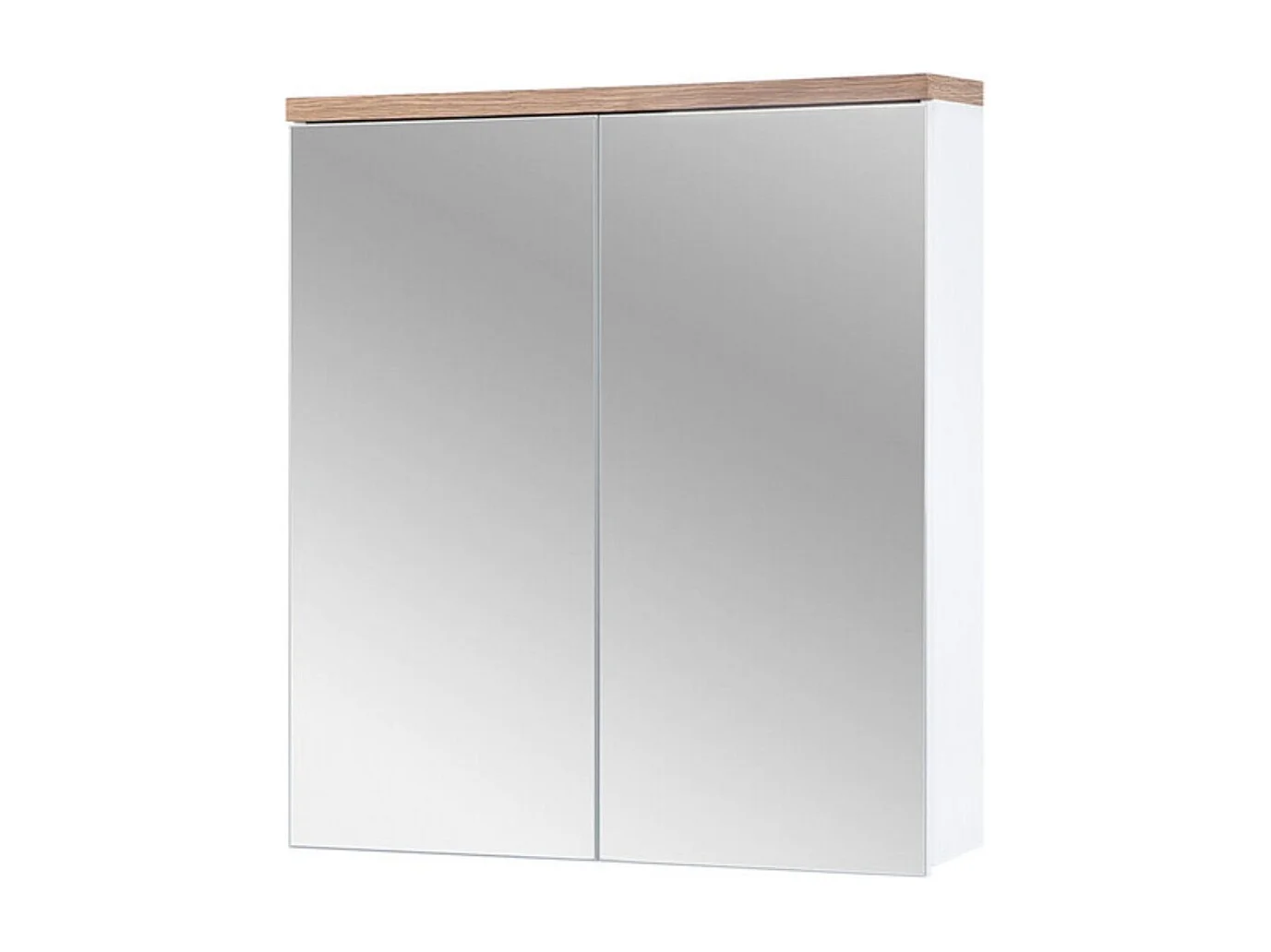 Ensemble ERMANO : meuble sous vasque 60cm + vasque à encastrer + siphon + colonne + rangements + meuble avec miroirs