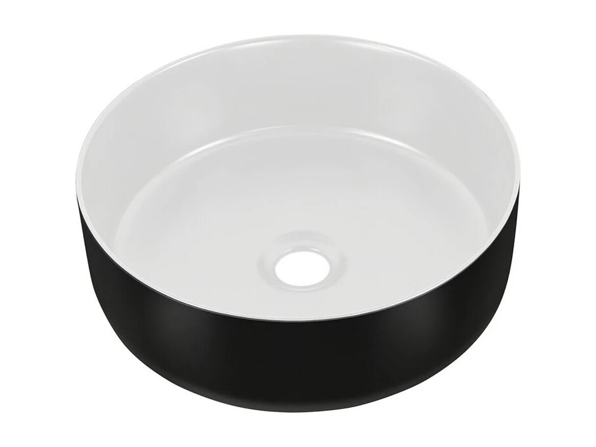 Ensemble BRAZZA : meubles sous vasque 140cm avec niches visibles + plan pour vasque + 2 vasques à poser rondes + colonne