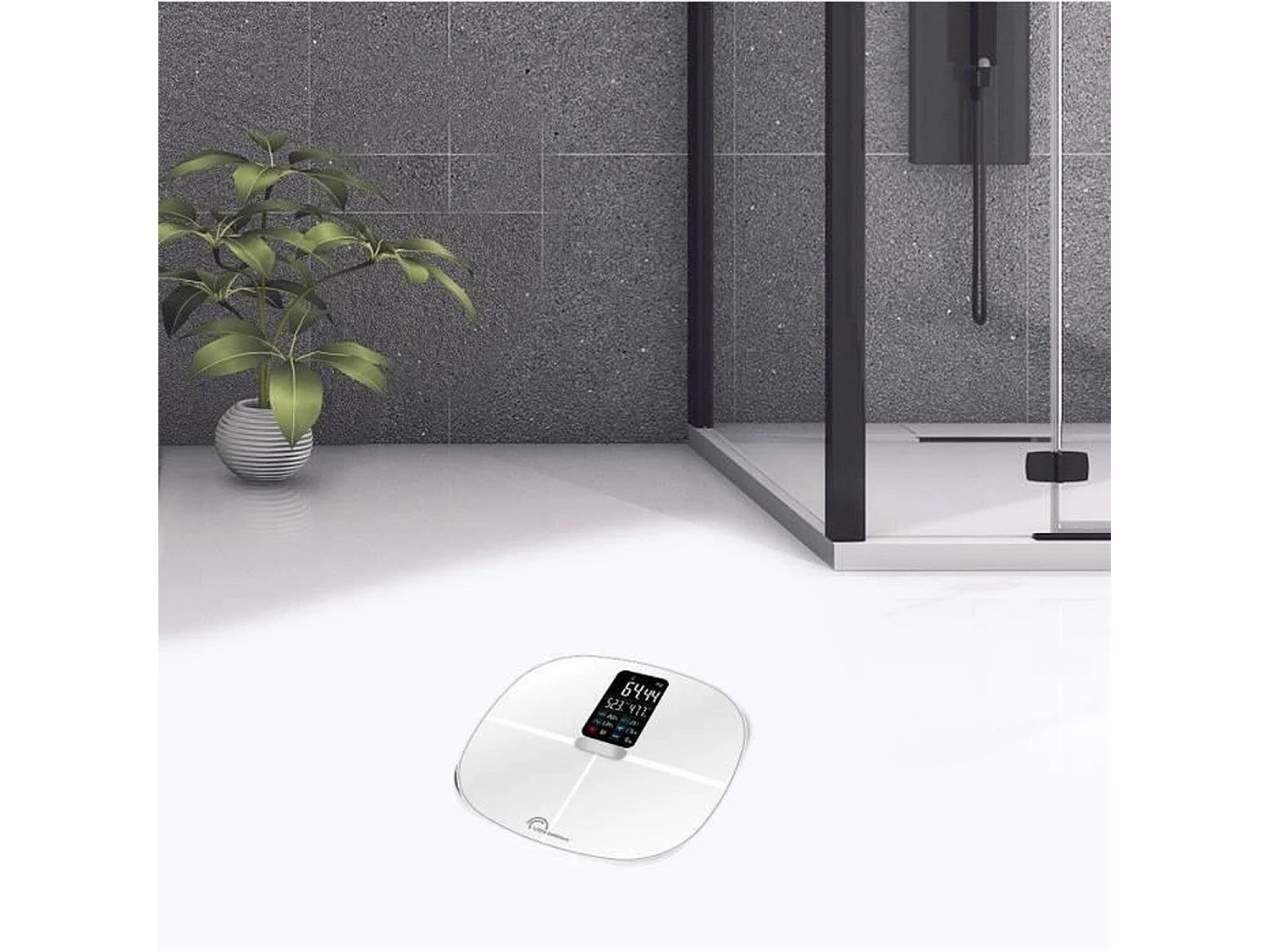 Inteligentna waga LITTLE BALANCE 8464 Fitdays Cardio Biała 180kg - 13 Analiz Ciała i Tętno