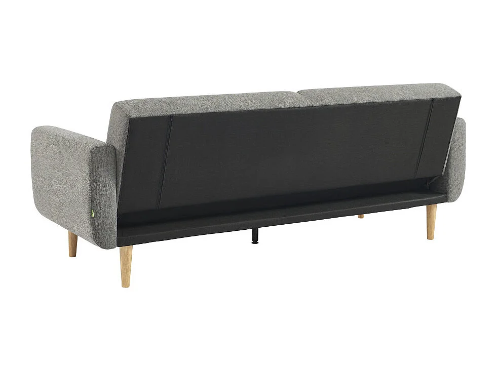 Emma - Canapé convertible 3 places en tissu - Gris