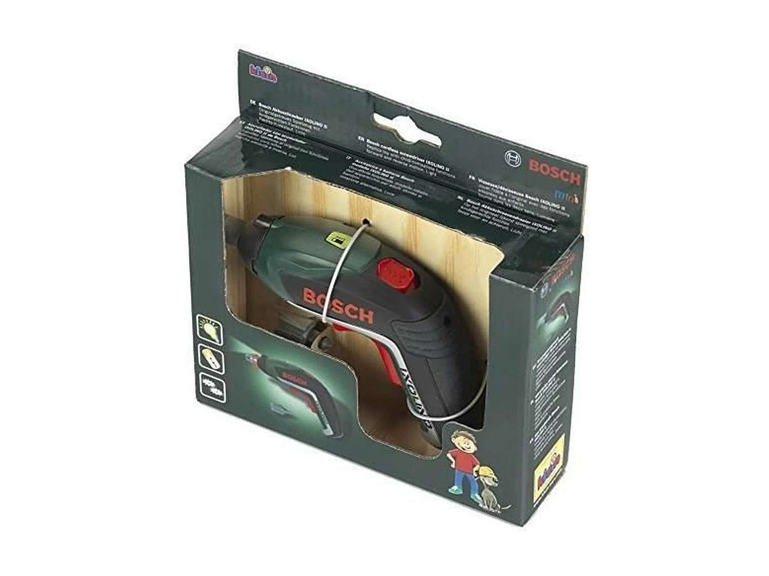 Bosch Ixolino II schroevendraaier speelgoed met licht en geluid, 2 bits, vanaf 3 jaar