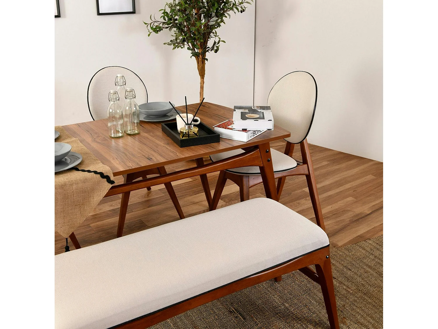 Ensemble salle à manger vintage - 6 places SITIA