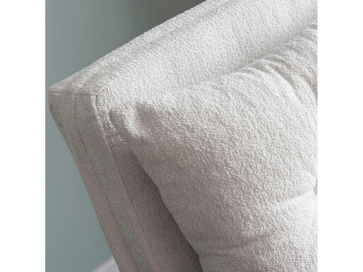 Fauteuil convertible blanc bouclette 1 place 175 cm MODI