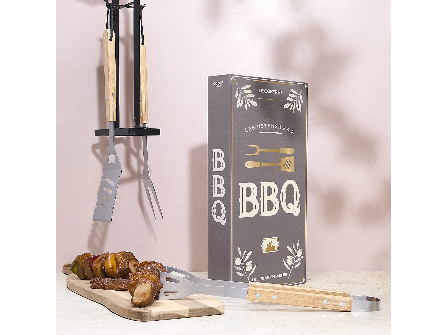 Coffret Livre Barbecue Gris