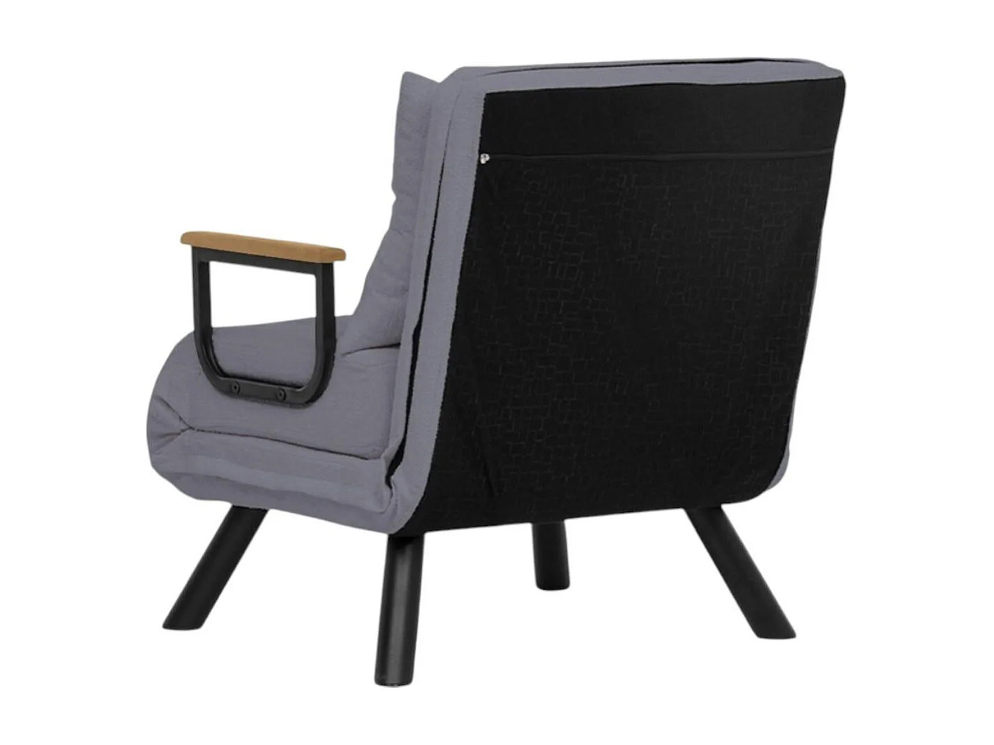 Fauteuil convertible gris - coussin assorti MODI