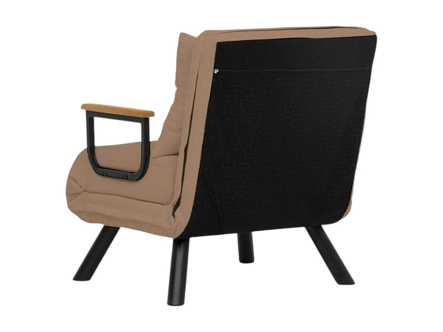 Fauteuil convertible marron clair couchage 175 cm MODI