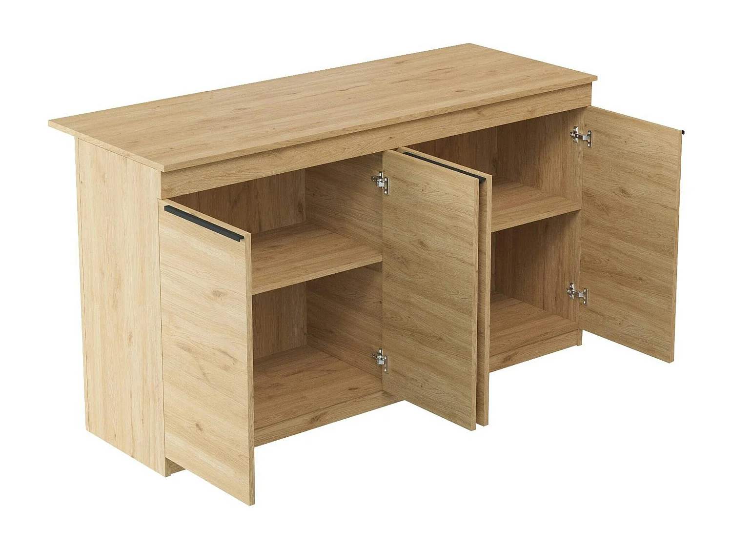 Bar séparation cuisine ouverte effet bois, 4 portes MARFA