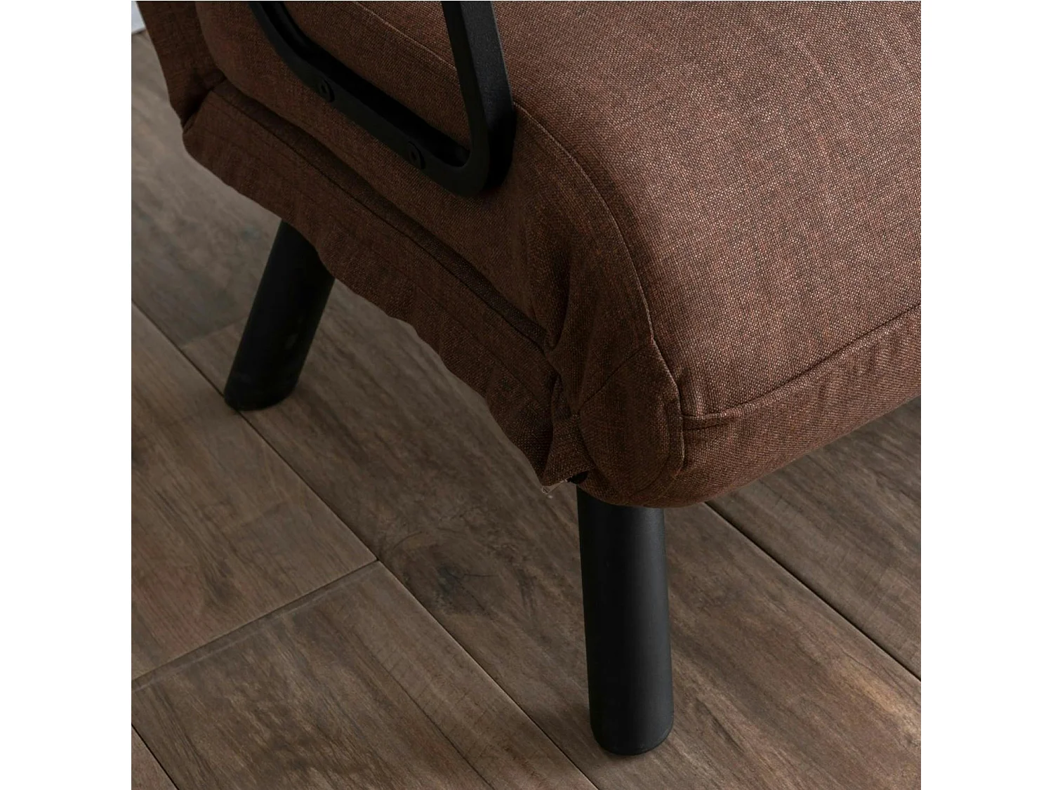 Fauteuil convertible marron 1 place couchage 175 cm MODI