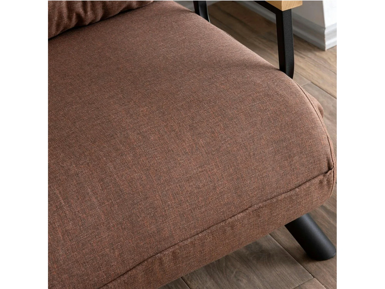 Fauteuil convertible marron 1 place couchage 175 cm MODI