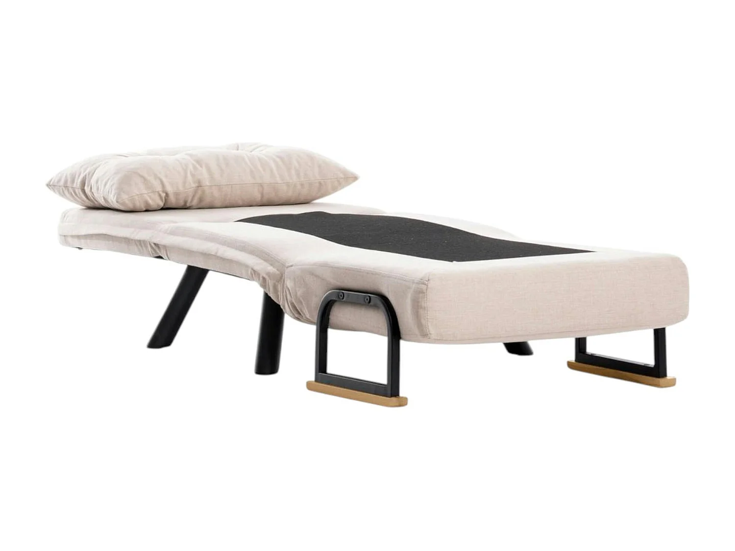 Fauteuil convertible écru 1 place couchage 175 cm MODI