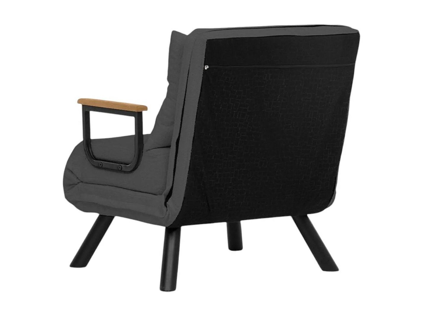 Fauteuil convertible gris clair - coussin assorti MODI