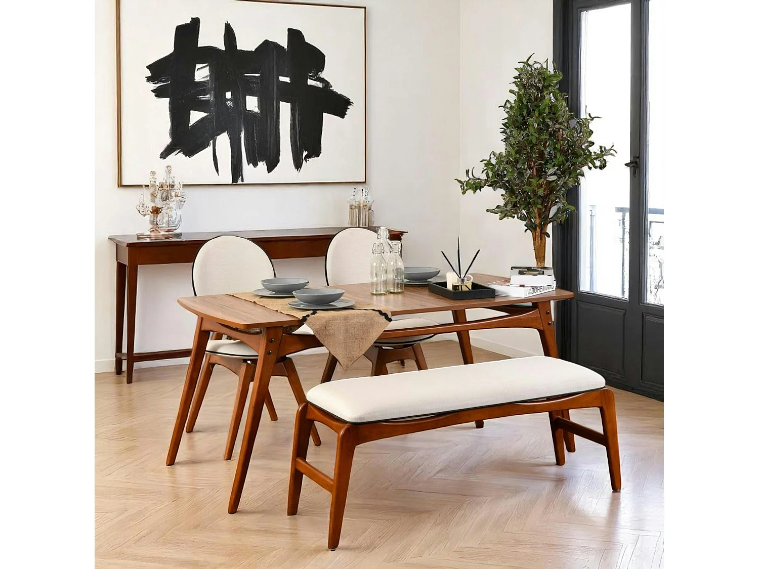 Ensemble salle à manger vintage - 4 places SITIA