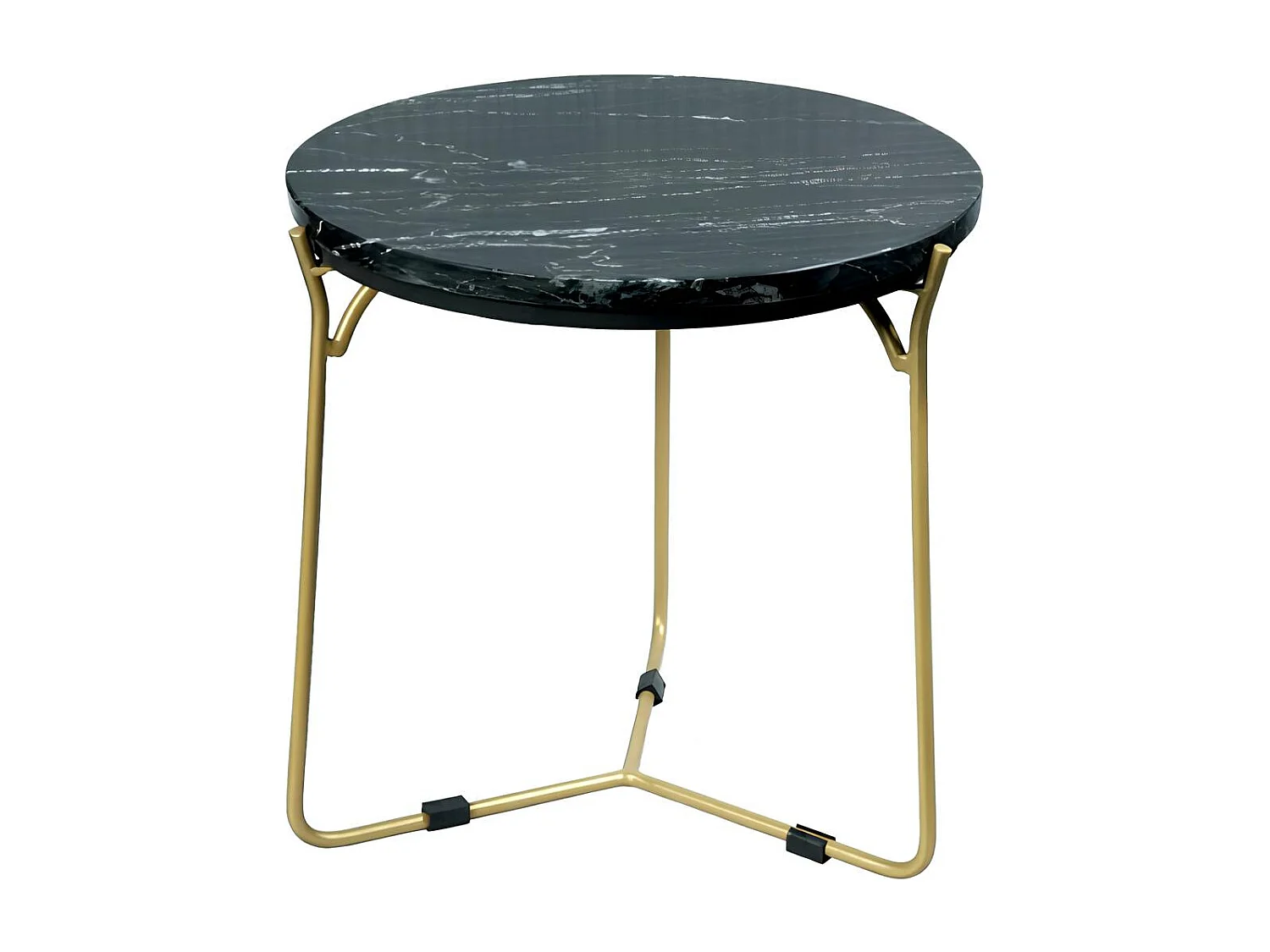 Petite table gigogne en marbre noir (lot de 2) DUOMO