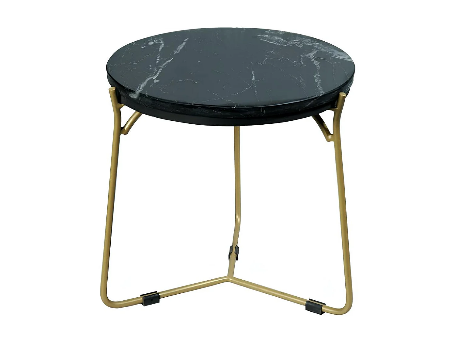 Petite table gigogne en marbre noir (lot de 2) DUOMO
