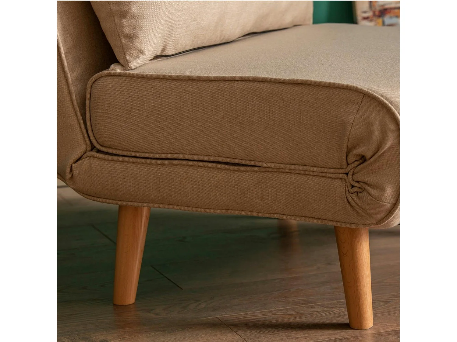 Fauteuil convertible écru, couchage 180 cm COPALA