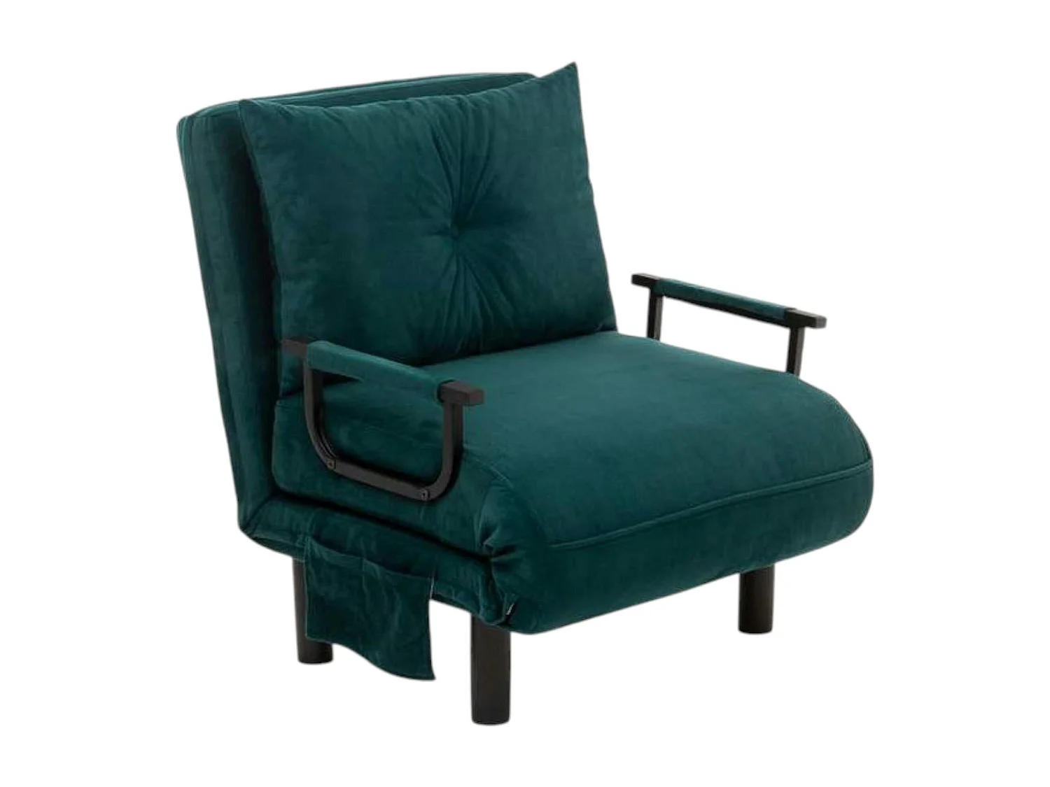 Fauteuil convertible bleu lagon couchage 175 cm IBARRA