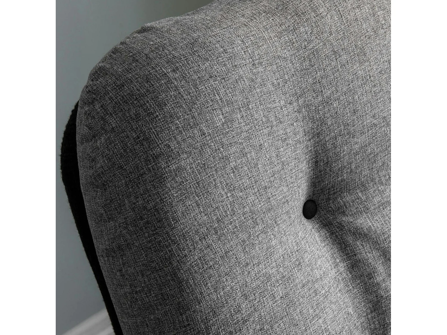 Fauteuil convertible banquette gris chiné pieds chromés CUSCO