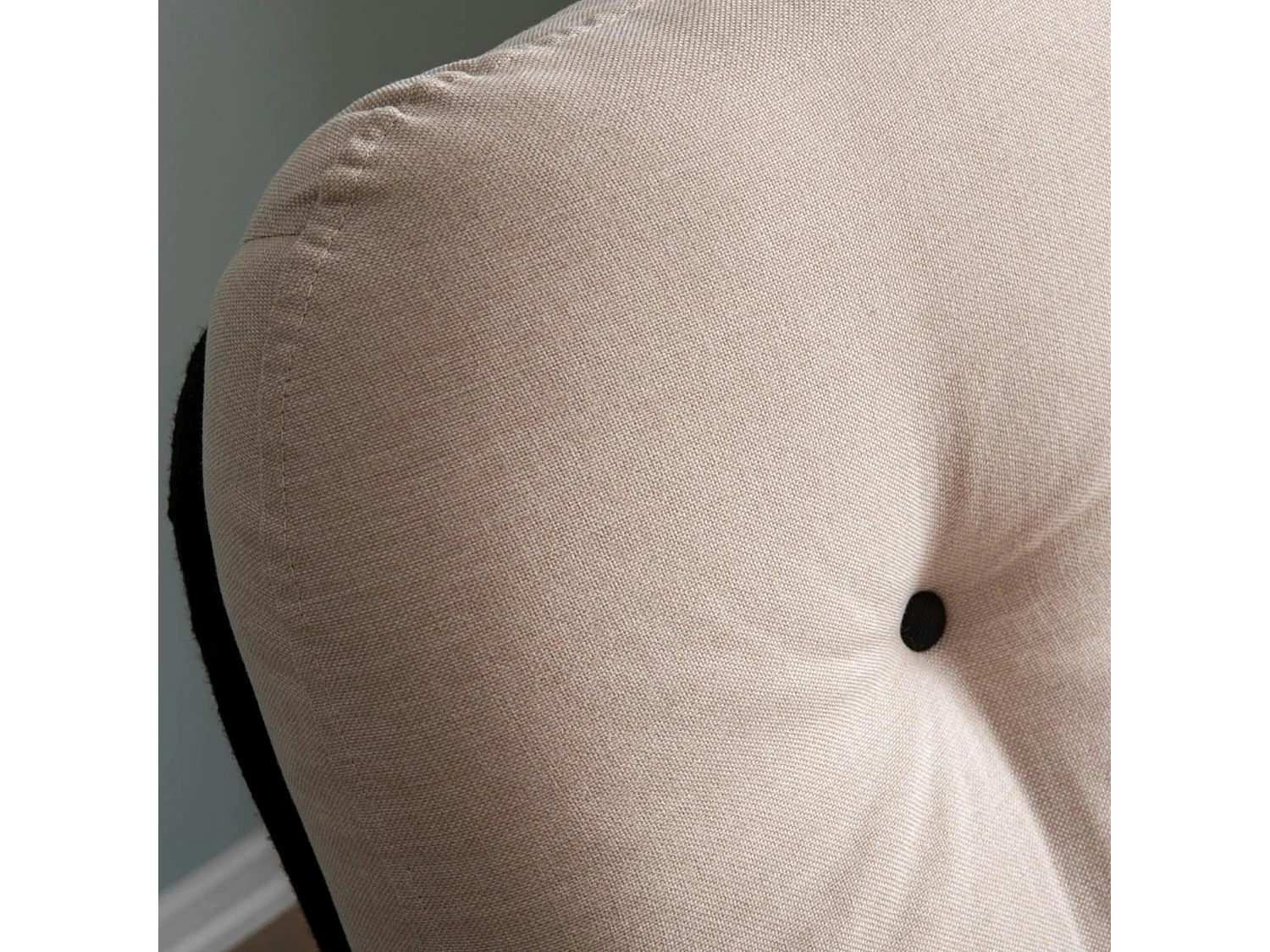 Fauteuil convertible banquette écru pieds chromés CUSCO