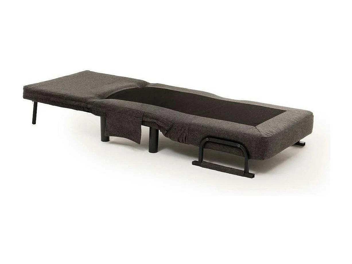 Fauteuil convertible anthracite couchage 175 cm IBARRA